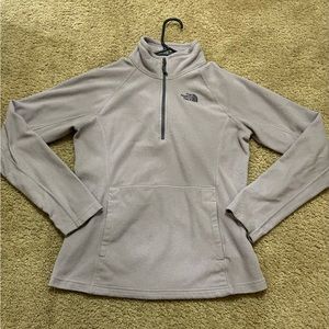 lavender north face quarter zip
